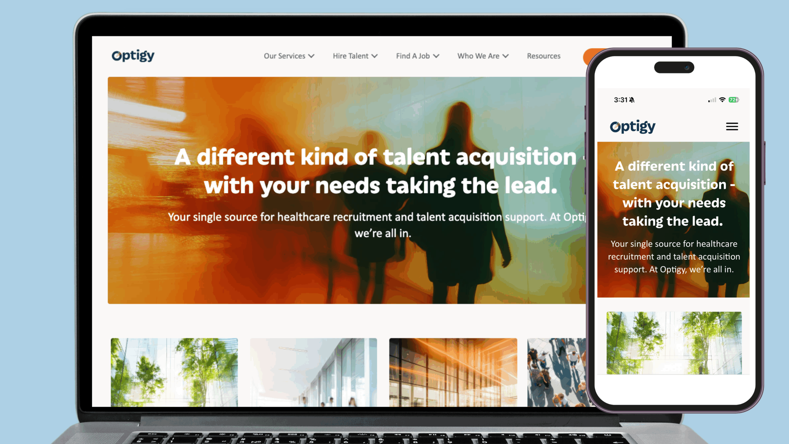New Optigy Group Website New Optigy Group Website